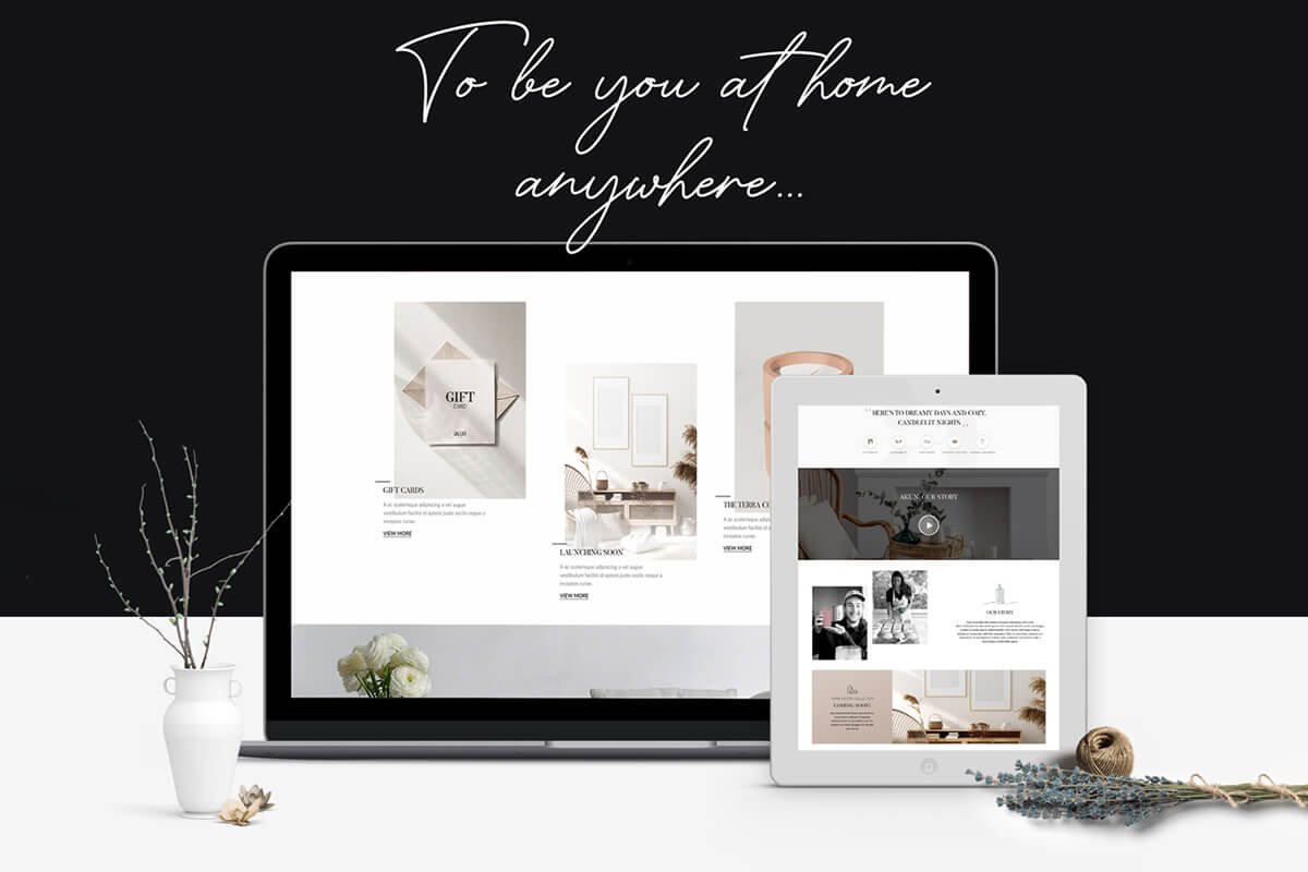 Exclusive luxury home decor Shopify website development